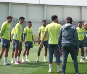 mksports体育紧张了🤣谢尔基发言：你们都是最棒的球员，瓜帅接话：还有教练